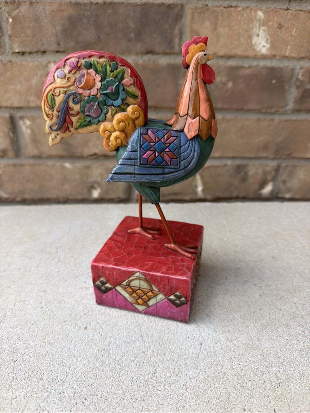 Jim Shore The Spirit Of Country Rooster Figure 117144 Heartwood Creek 2003